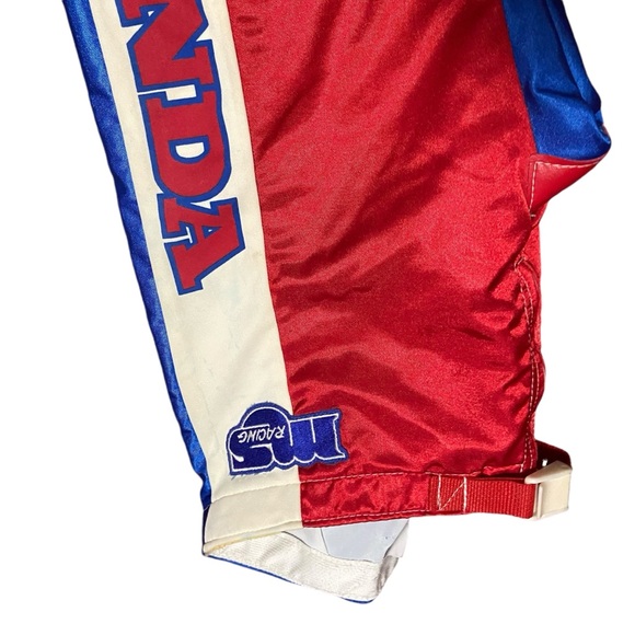 Vintage MS Racing Honda Motorcross BMX Supercross Pants Made In USA Red - Picture 10 of 14
